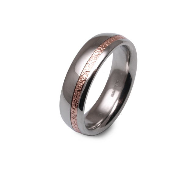 Silver and rose gold band - Jeremy Heber